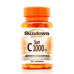 Ficha técnica e caractérísticas do produto Vitamina C Sundown Naturals C 1000mg 30 Comprimidos
