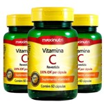Vitamina C - 3x 60 Cápsulas - Maxinutri
