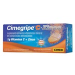 Ficha técnica e caractérísticas do produto Vitamina C + Zinco 1g C/10 Comprimidos Efervescentes - Cimed