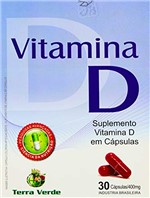 Ficha técnica e caractérísticas do produto Vitamina D - 30 Cápsulas - Terra Verde, Terra Verde