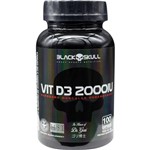 Ficha técnica e caractérísticas do produto Vitamina D3 2000 UI (100 Cápsulas) Black Skull