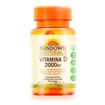 Ficha técnica e caractérísticas do produto Vitamina D 2000UI 200 Cápsulas Sundown Naturals