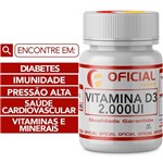 Ficha técnica e caractérísticas do produto Vitamina D3 2000Ui 60 Cápsulas