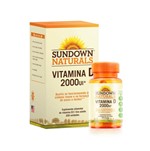 Ficha técnica e caractérísticas do produto Vitamina D 2000UI com 200 Cápsulas Sundown Naturals