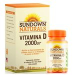 Ficha técnica e caractérísticas do produto Vitamina D 2000UI – Sundown Naturals 200 cápsulas