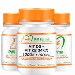 Ficha técnica e caractérísticas do produto Vitamina D3 1.000Ui+ Vitamina K2 (Mk-7) 100mcg 120 Cápsulas