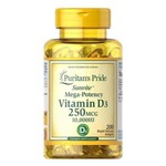 Ficha técnica e caractérísticas do produto Vitamina D3 10.000 IU Puritans Pride 250mcg - 200