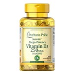 Ficha técnica e caractérísticas do produto Vitamina D3 10.000iu 250mcg Puritans Pride - 200 Cápsulas
