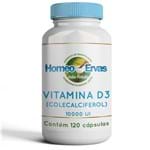 Ficha técnica e caractérísticas do produto Vitamina D3 10000Ui - 120 Cápsulas