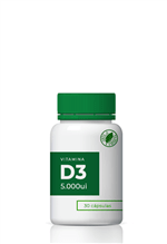 Ficha técnica e caractérísticas do produto Vitamina D3 5.000ui 30 Caps