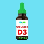 Ficha técnica e caractérísticas do produto Vitamina D 50.000 Ui 30 ML Gotas Colecalciferol Vegana