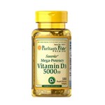 Ficha técnica e caractérísticas do produto Vitamina D3 5000iu Puritan's Pride 200 Softgels