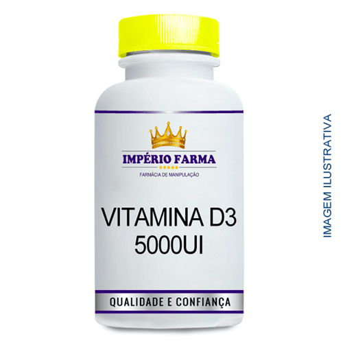 Ficha técnica e caractérísticas do produto Vitamina D3 5000Ui (60 Cápsulas)