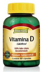 Ficha técnica e caractérísticas do produto Vitamina D 60 Caps Maxinutri