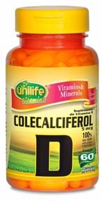 Ficha técnica e caractérísticas do produto Vitamina D 60 Cápsulas ( Colecalciferol )