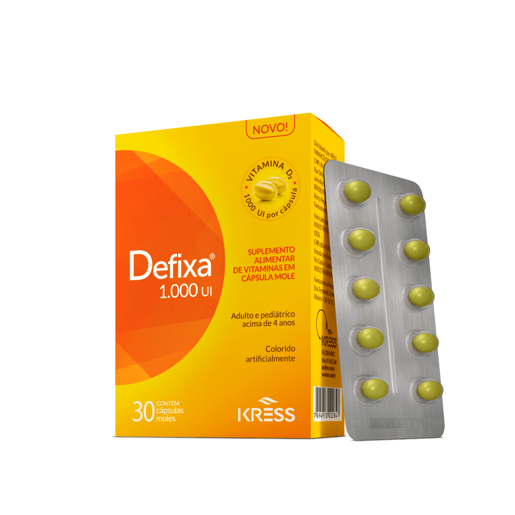 Vitamina D em Cápsulas - Defixa 1000 Ui