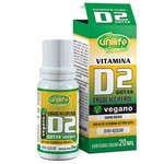 Ficha técnica e caractérísticas do produto Vitamina D2 Gotas Vegano 20ml - ERGOCALCIFEROL - Unilife