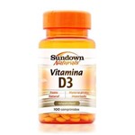 Ficha técnica e caractérísticas do produto Vitamina D3 Sundown Naturals - 100 Comprimidos