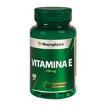 Ficha técnica e caractérísticas do produto Vitamina e 250mg 60cáps