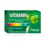 Vitamina e Natulab 400mg Antioxidante 30 Caps Gelatinosas 