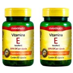 Ficha técnica e caractérísticas do produto Vitamina e - 2x 60 Cápsulas - Maxinutri
