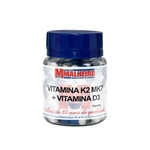 Ficha técnica e caractérísticas do produto Vitamina D3 10.000 Ui + Vitamina K2 Mk7 120mcg 120 Cápsulas