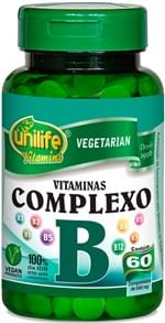 Ficha técnica e caractérísticas do produto Vitaminas do Complexo B Unilife 60 Comprimidos