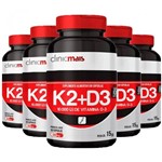 Ficha técnica e caractérísticas do produto Vitaminas K2 + D3 - 5 Unidades de 30 Cápsulas - Clinic Mais