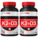Ficha técnica e caractérísticas do produto Vitaminas K2 + D3 2 Unidades De 30 Cápsulas Clinic Mais