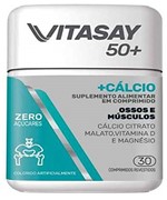 Ficha técnica e caractérísticas do produto Vitasay 50 Mais Cálcio Comprimidos Vitamina C/30