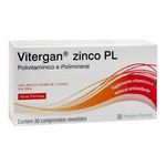 Ficha técnica e caractérísticas do produto Vitergan Zinco Plus Marjan 30 Comprimidos Revestidos