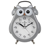 Ficha técnica e caractérísticas do produto Gostar Alarm Clock bonito dos desenhos animados da coruja sahpe metal Mute Movimento com luz noturna