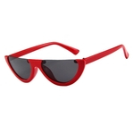 Ficha técnica e caractérísticas do produto Viva Ornamento do presente de aniversário Eyewear moda exclusivo Metade-frame óculos de sol Rua snap partido