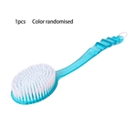 Ficha técnica e caractérísticas do produto Voltar Esfregar escova de banho Casa de Banho punho longo escova de banho cabelo macio