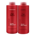 Kit Invigo Color Brilliance Tamanho Profissional Wella - Shampoo + Máscara + Booster Kit