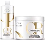 Ficha técnica e caractérísticas do produto Wella Kit Oil Reflections Shampoo 1000ml + Mascara 500ML