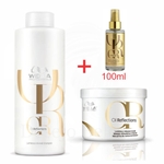 Ficha técnica e caractérísticas do produto Wella Oil Reflections Kit Shampoo 1l + Masc 500ml + Oleo 100ml