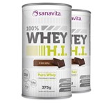 Ficha técnica e caractérísticas do produto Whey Protein 100% H.I Cacau - 375G - Sanavita