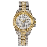 Ficha técnica e caractérísticas do produto Women's Watch Crystal Alloy Analog Love Quartz Bracelet Dress Wrist Watches Gift
