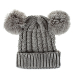 Ficha técnica e caractérísticas do produto Wool Cap Outono-Inverno Hat Mulheres Knitting Veludo Grosso Beanie Quente for Kids