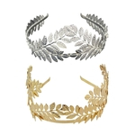 Ficha técnica e caractérísticas do produto 2x Boho Leaf Branch Nupcial Cabelo Crown Headpiece Dress Alice Band Gold Silver