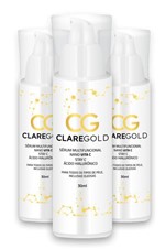 Ficha técnica e caractérísticas do produto 3x ClareGold Clareador Facial Hidratante Corporal Tratamento - Gold Club