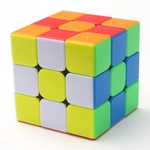 Ficha técnica e caractérísticas do produto 3x3 Magic Cube Stickerless Brain Teaser terceira ordem cubo de velocidade enigma Toy bom presente para Iniciantes