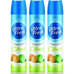 Ficha técnica e caractérísticas do produto 3 X Neutralizador Odorizador De Ambientes Ultra Fresh 400ml Citrus