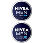 Ficha técnica e caractérísticas do produto 2x Nivea Men Creme 4 em 1 Excelente para Rosto Pós Barba Mãos Corpo 30g