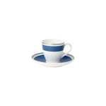 Ficha técnica e caractérísticas do produto Xícara para Café com Pires Villeroy e Boch Anmut Petrol Blue 100 ml - Cada