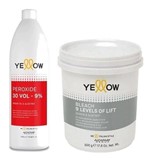 Ficha técnica e caractérísticas do produto Yellow Água Ox Volume 30 + Pó Descolorante Bleach 9 Tons