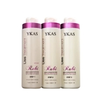 Ficha técnica e caractérísticas do produto YKAS Liss Treatment Rubi Kit 3x1L