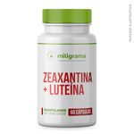Ficha técnica e caractérísticas do produto Zeaxantina 1mg + Luteína 10mg - Antioxidantes para Saúde dos Olhos- 60 Cápsulas