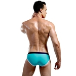 Ficha técnica e caractérísticas do produto Zehui `s dos homens nadada natação Trunks Briefs Underwear Swimwear Shorts Light Blue Size (cintura) M: 25,2-27,6 polegadas